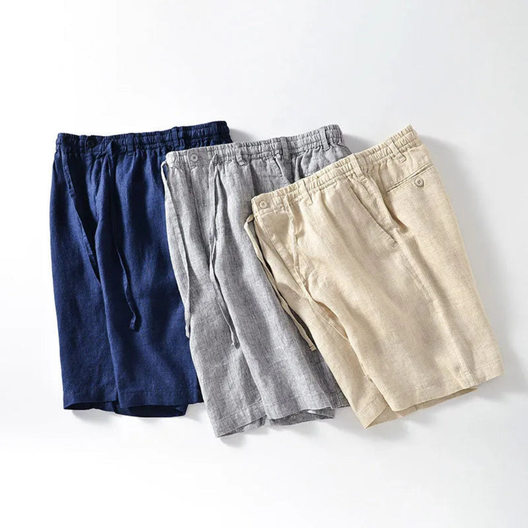 Dale Relaxed Linen Drawstring Shorts Artisio