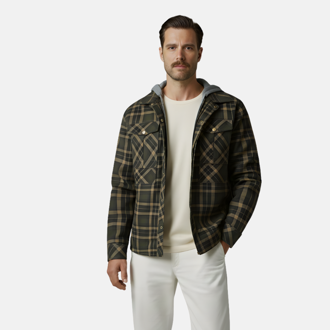 Daniel Flannel Hooded Jacket Artisio