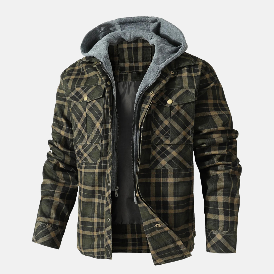 Daniel Flannel Hooded Jacket Artisio