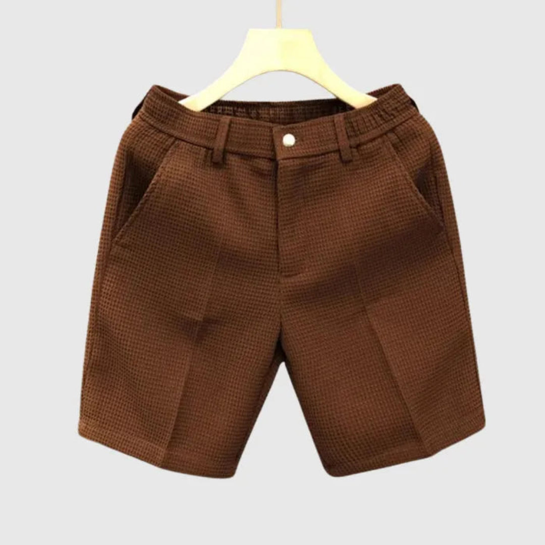 David Solid Color Cotton Shorts Artisio