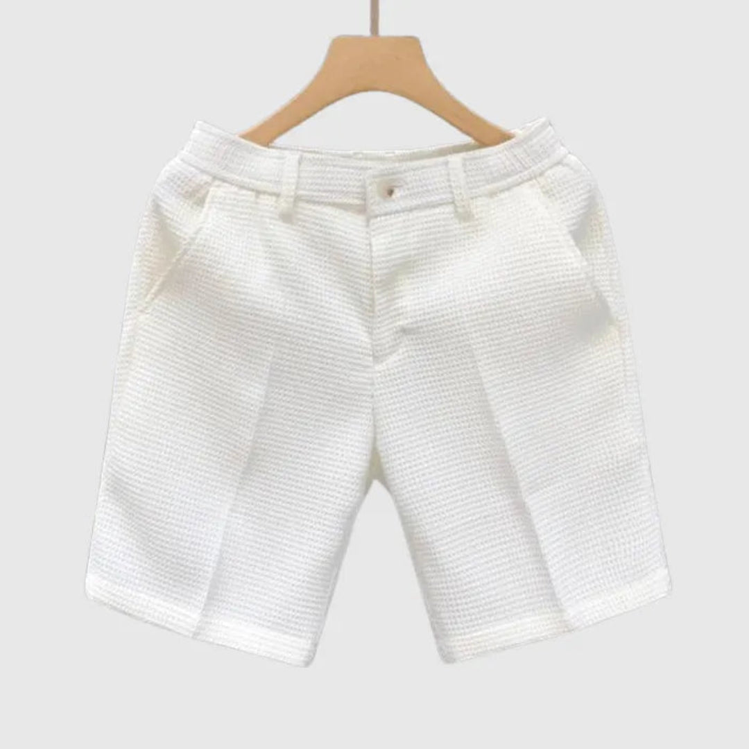 David Solid Color Cotton Shorts Artisio