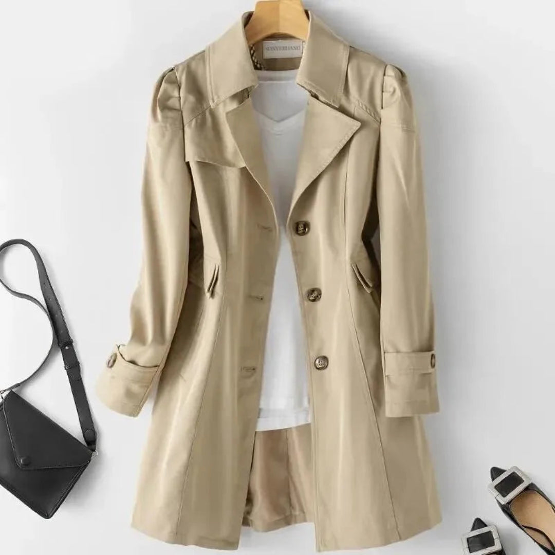Della Classic Double-Breasted Trench Coat Artisio