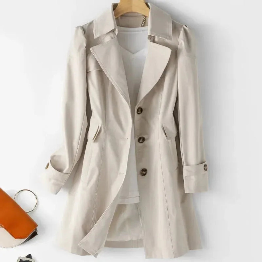 Della Classic Double-Breasted Trench Coat Artisio