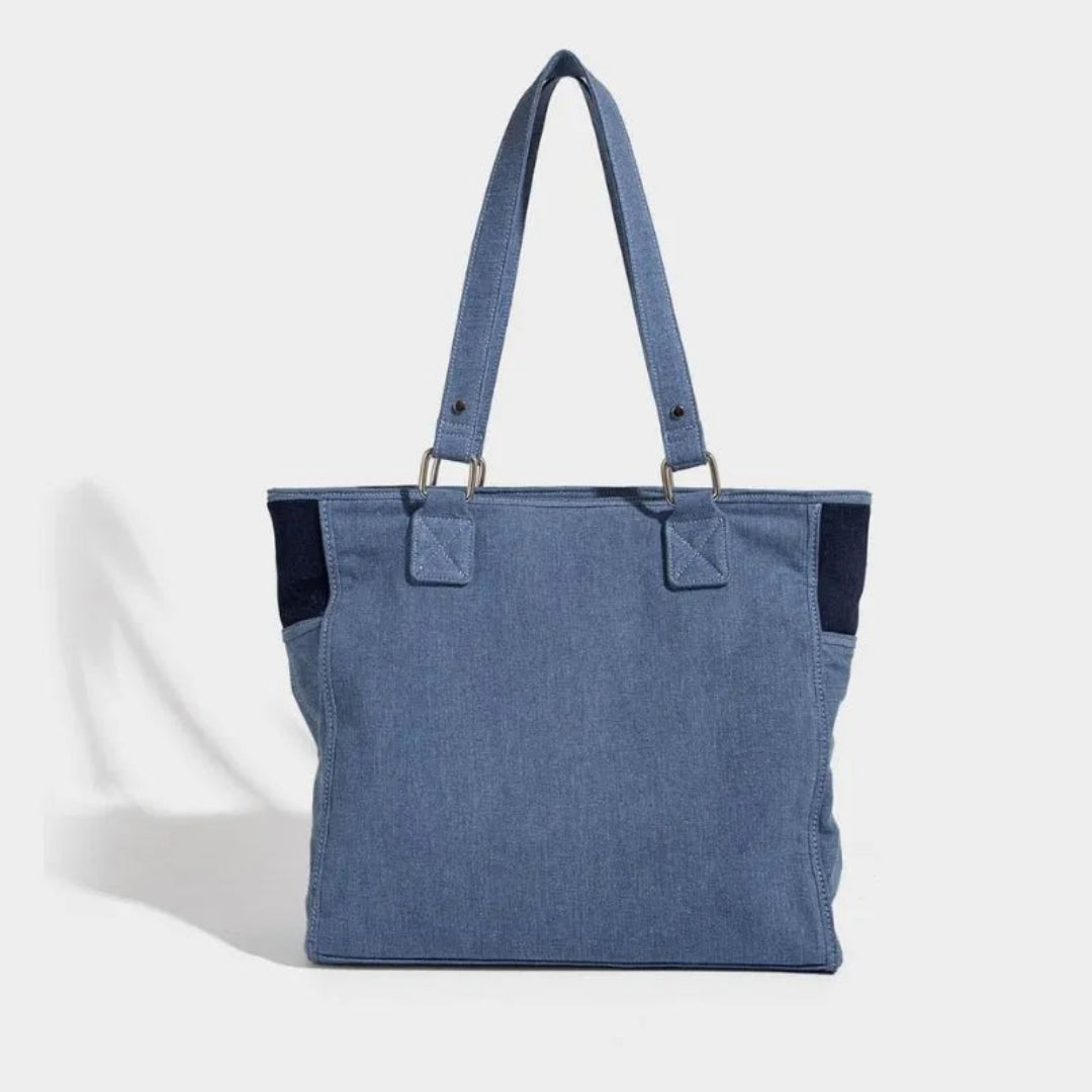 Denim Patchwork Tote Bag Artisio