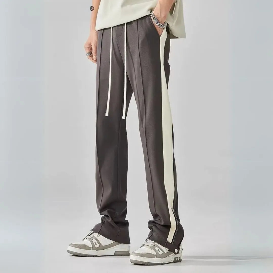Elijah Contrast Zip Track Pants Artisio
