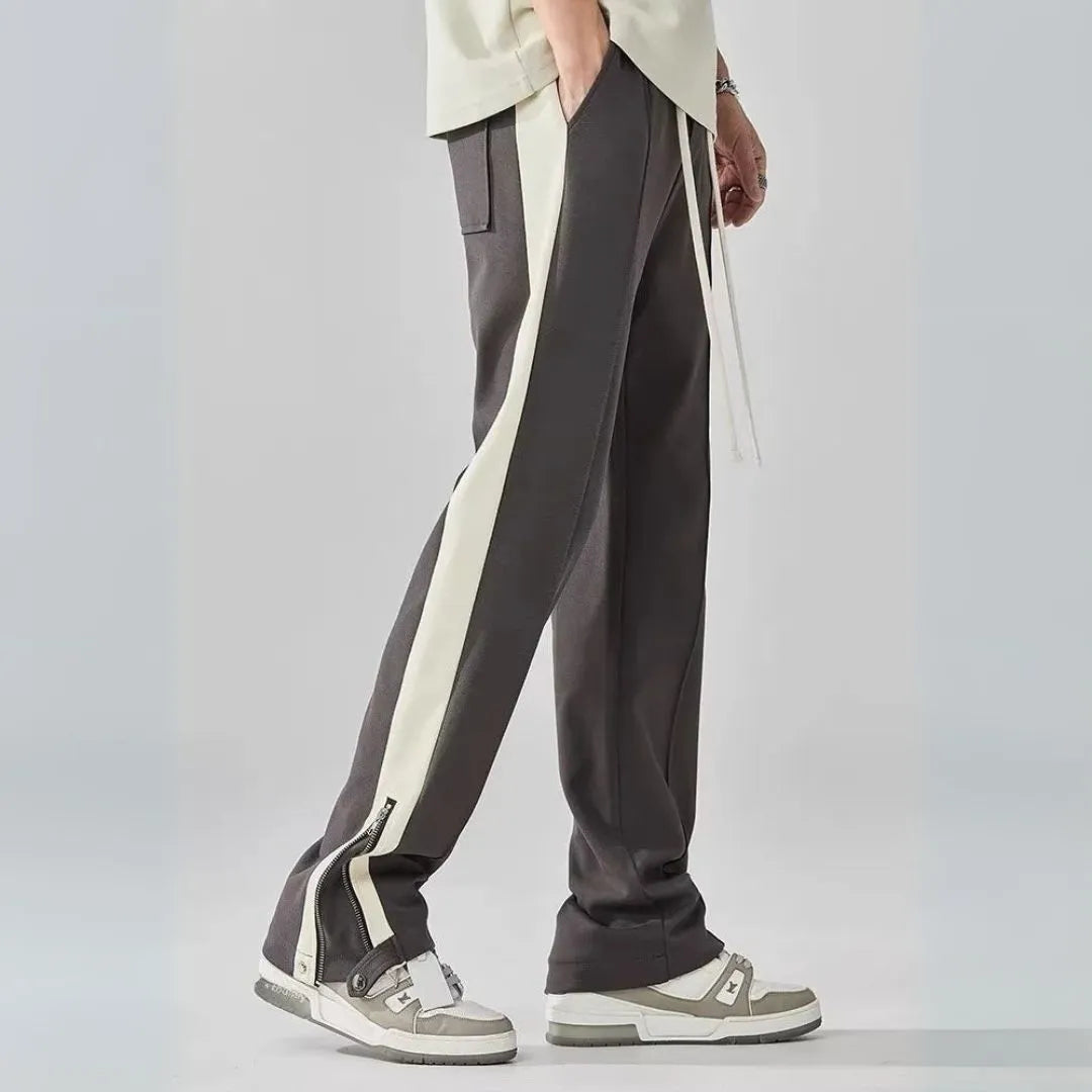 Elijah Contrast Zip Track Pants Artisio