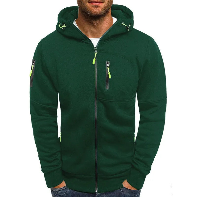 Felix Contrast Full-Zip Hoodie Artisio