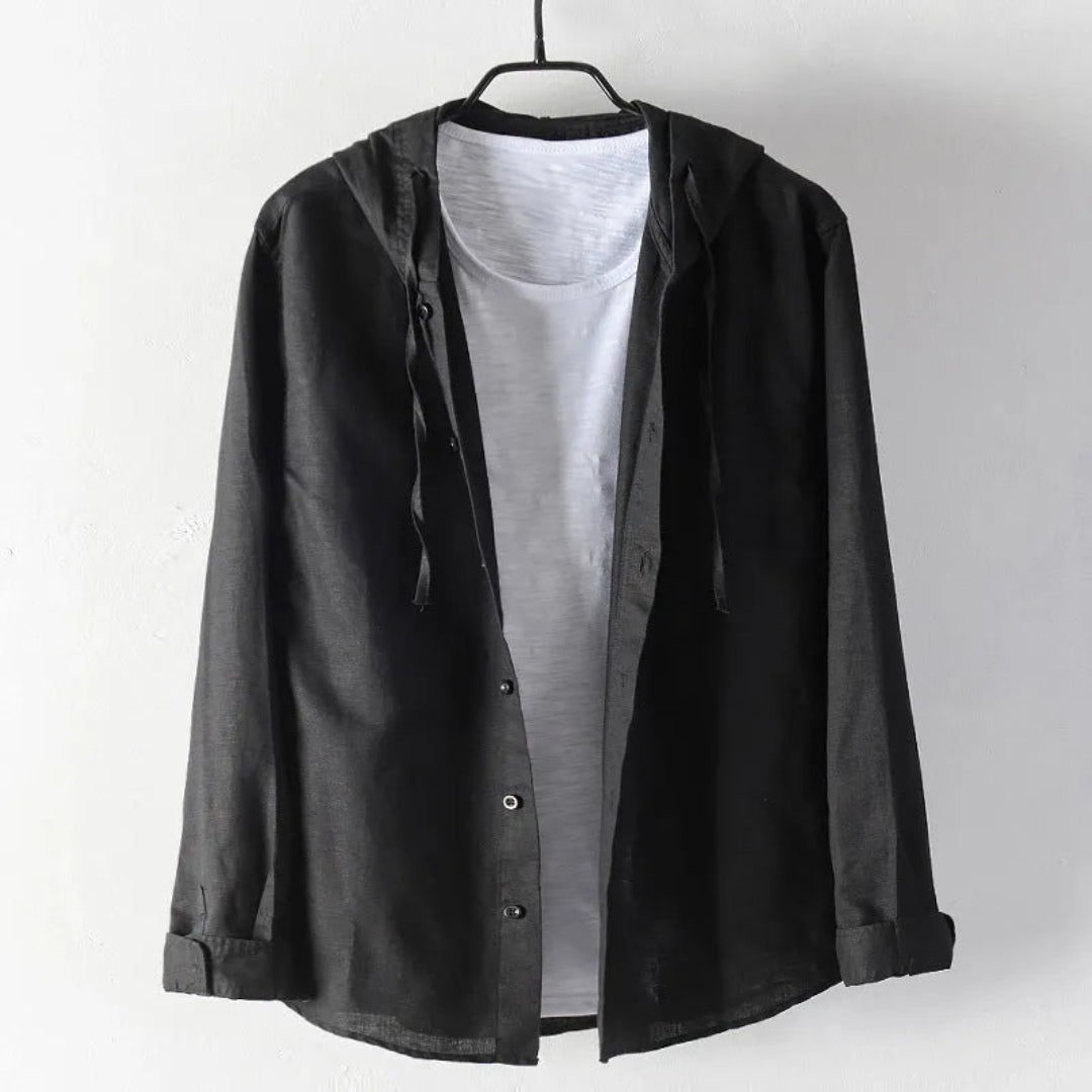 Fran Hooded Linen Shirt Artisio