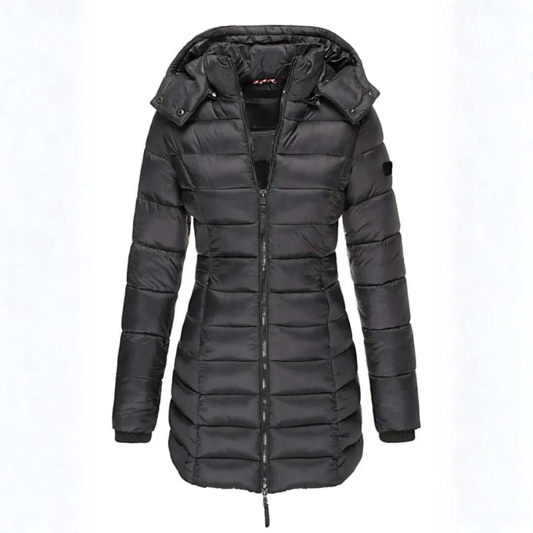 Freya Longline Puffer Detachable Hood Coat Artisio