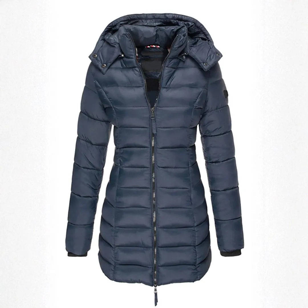 Freya Longline Puffer Detachable Hood Coat Artisio