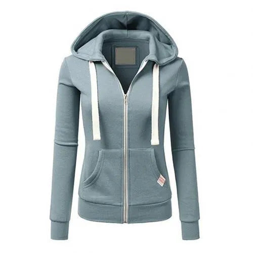 Haidee Slim-Fit Drawstring Zip-Up Hoodie Artisio