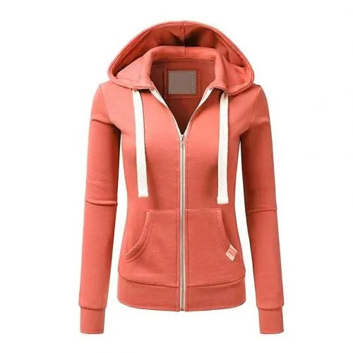 Haidee Slim-Fit Drawstring Zip-Up Hoodie Artisio