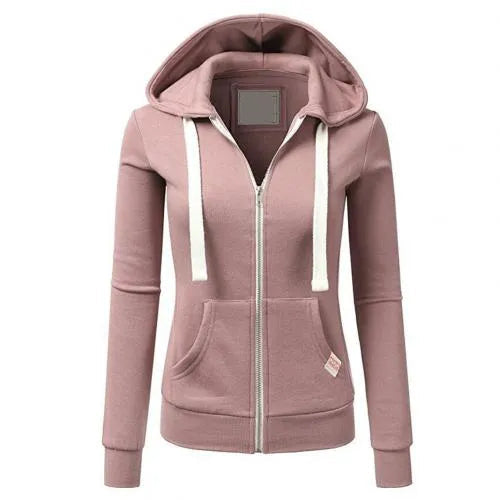 Haidee Slim-Fit Drawstring Zip-Up Hoodie Artisio