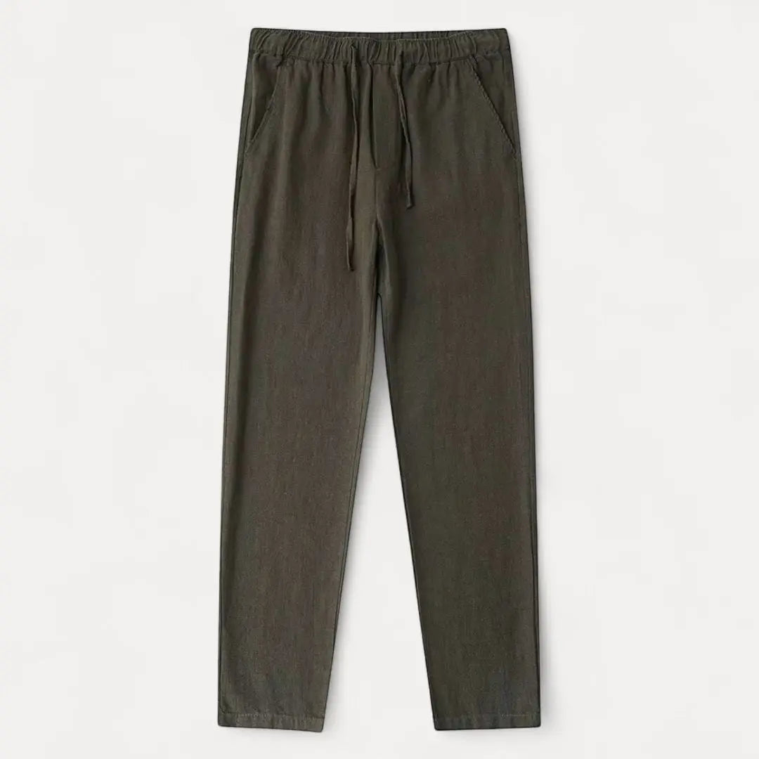 Harrison Drawstring Linen Pants Artisio