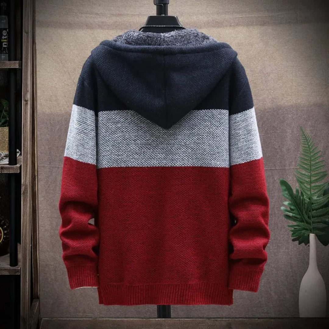 Harry Color-Block Wool Hoodie Artisio