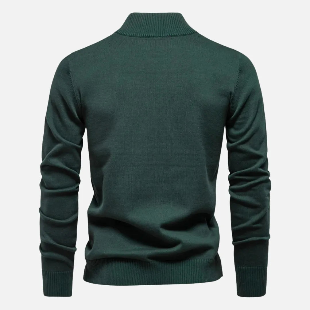 Hank Quarter-Zip Fitted Sweater Artisio