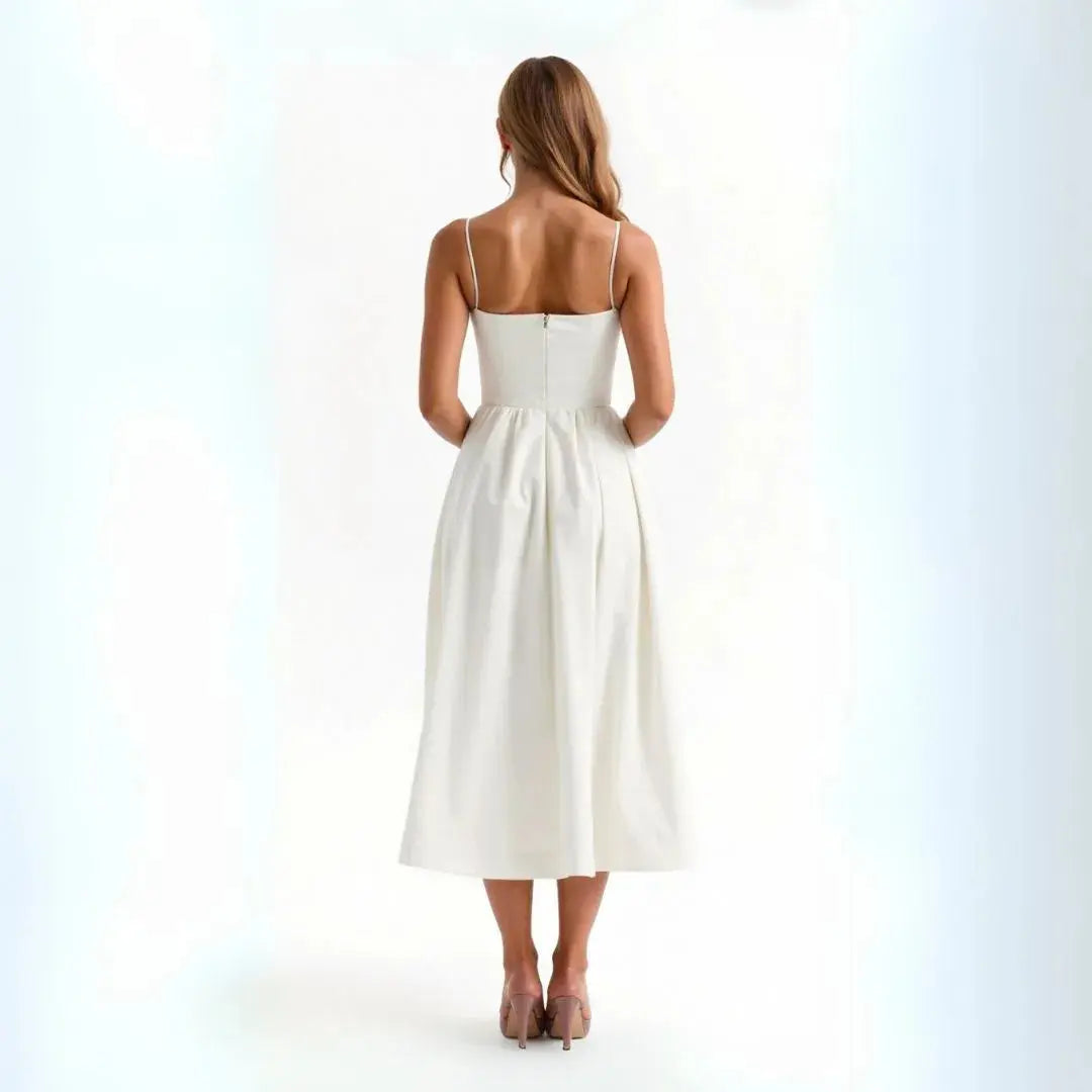 Isabelle Spaghetti Strap Midi Dress Artisio