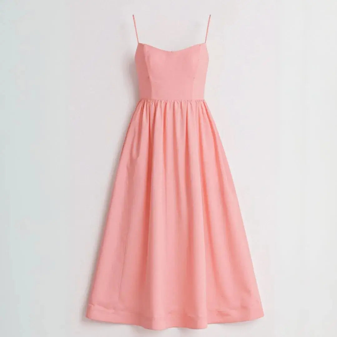 Isabelle Spaghetti Strap Midi Dress Artisio