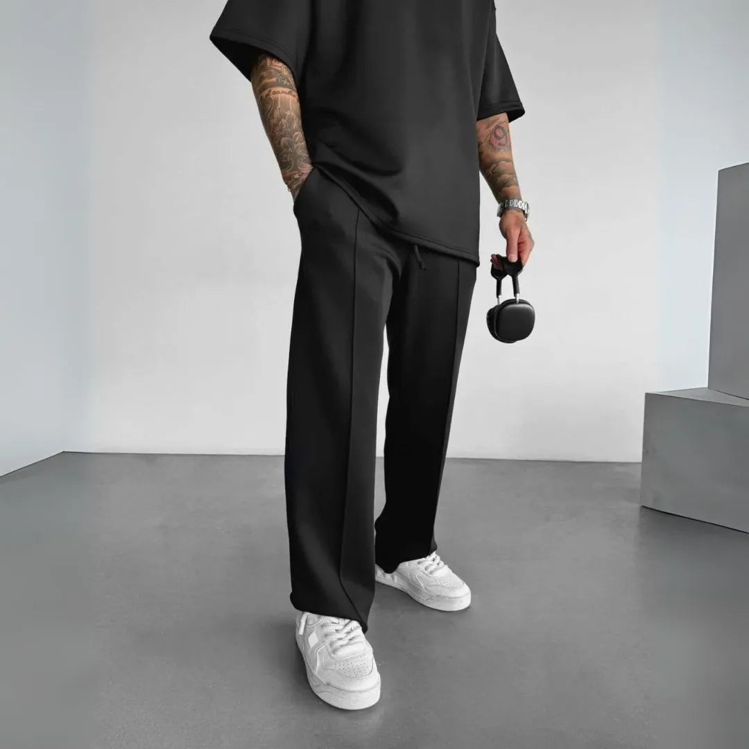 James Straight-Leg Casual Pants Artisio