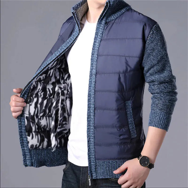 Jim Patchwork Puffer Cardigan Artisio