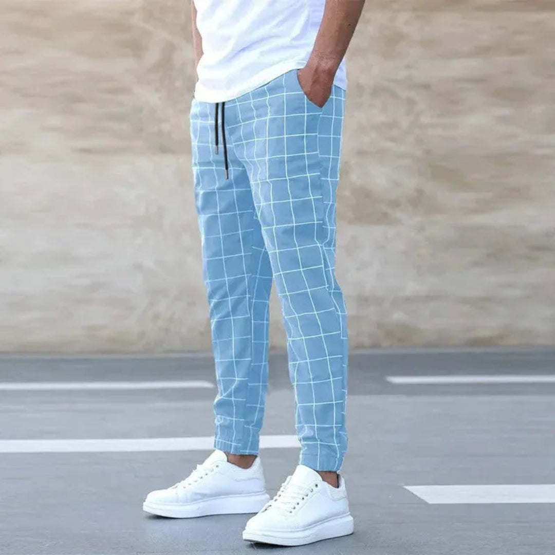 Joshua Checkered Tapered Pants Artisio