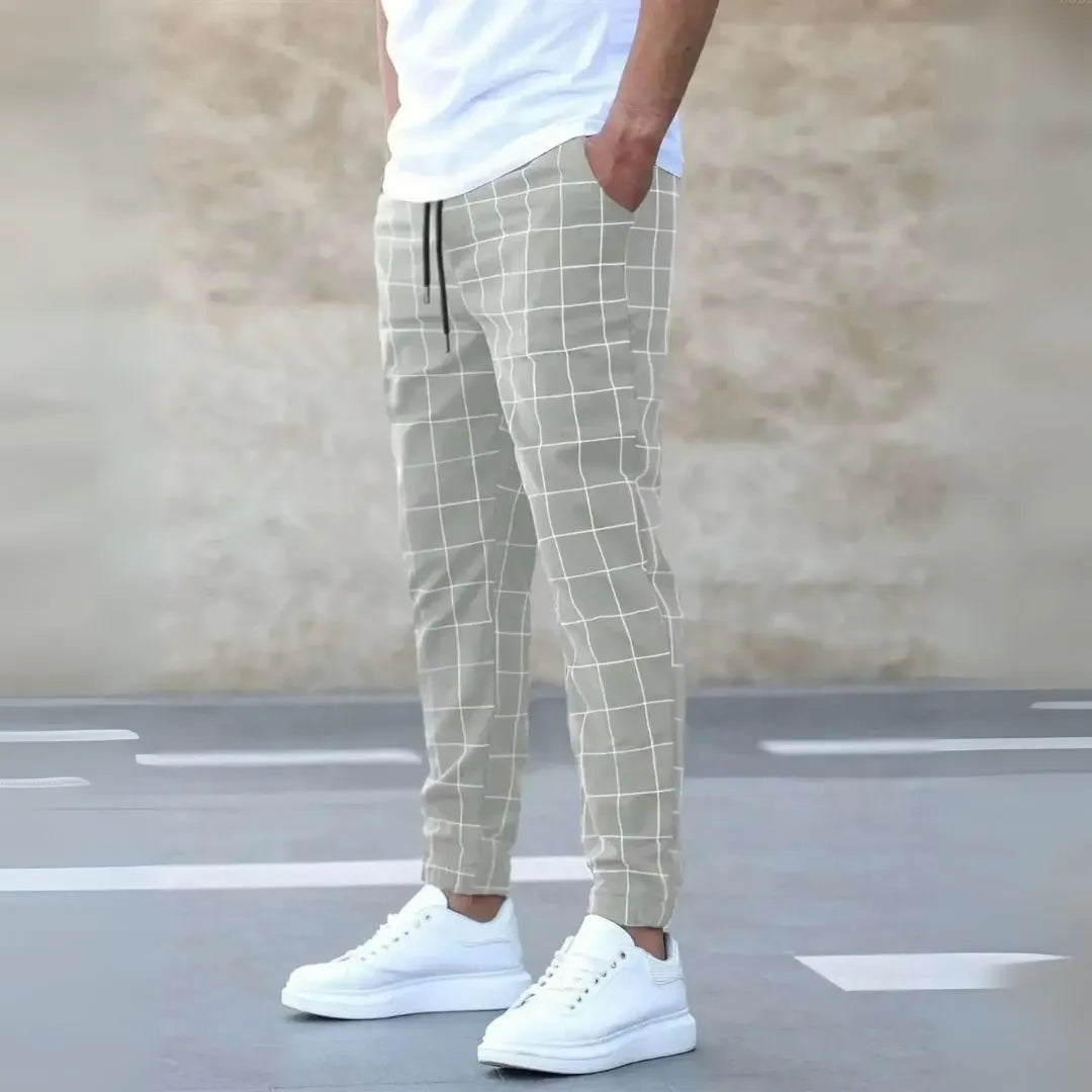 Joshua Checkered Tapered Pants Artisio
