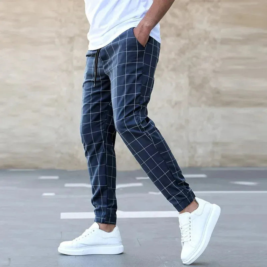 Joshua Checkered Tapered Pants Artisio