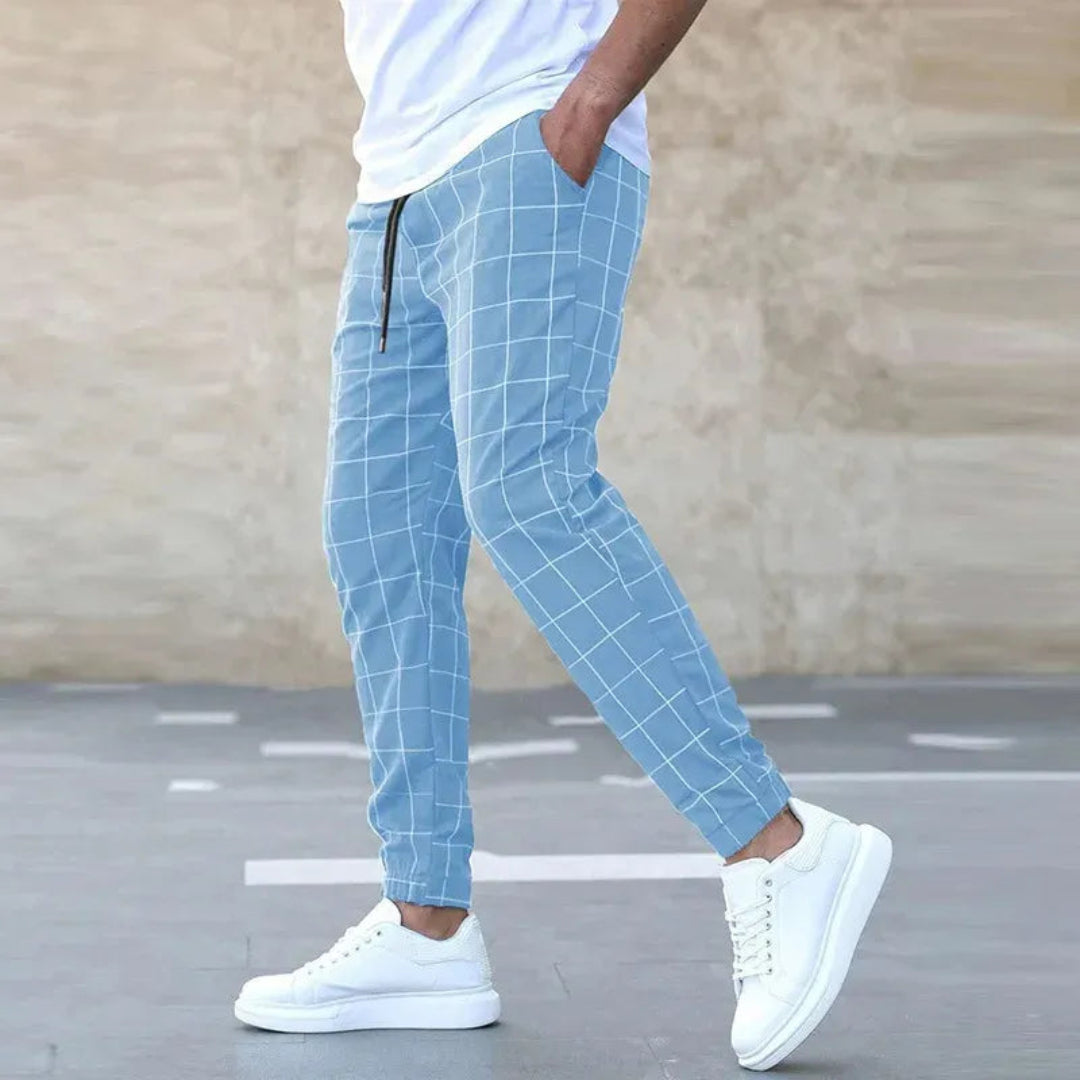 Joshua Checkered Tapered Pants Artisio