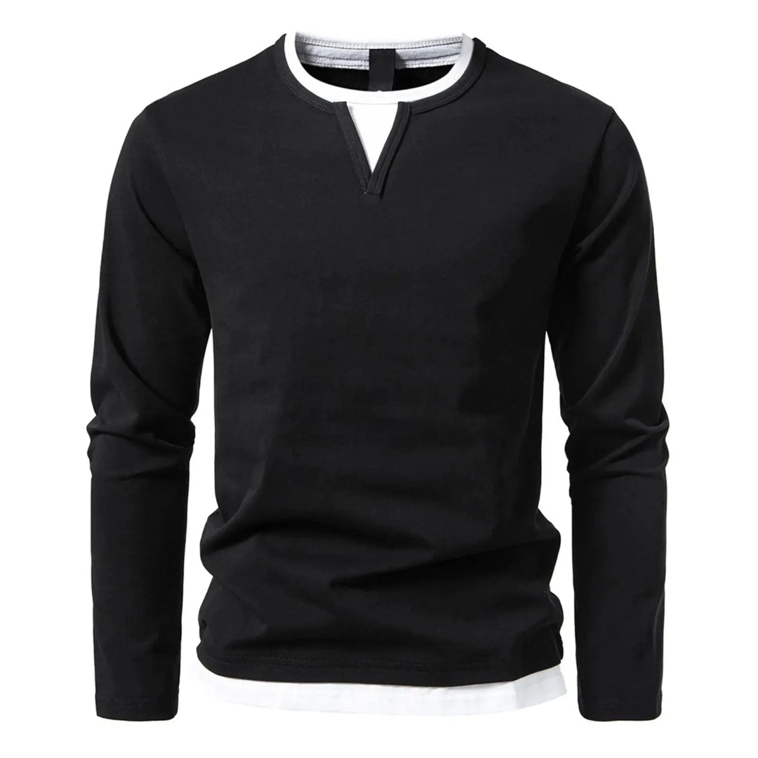 Kyrie Long Sleeve Henley Shirt Artisio
