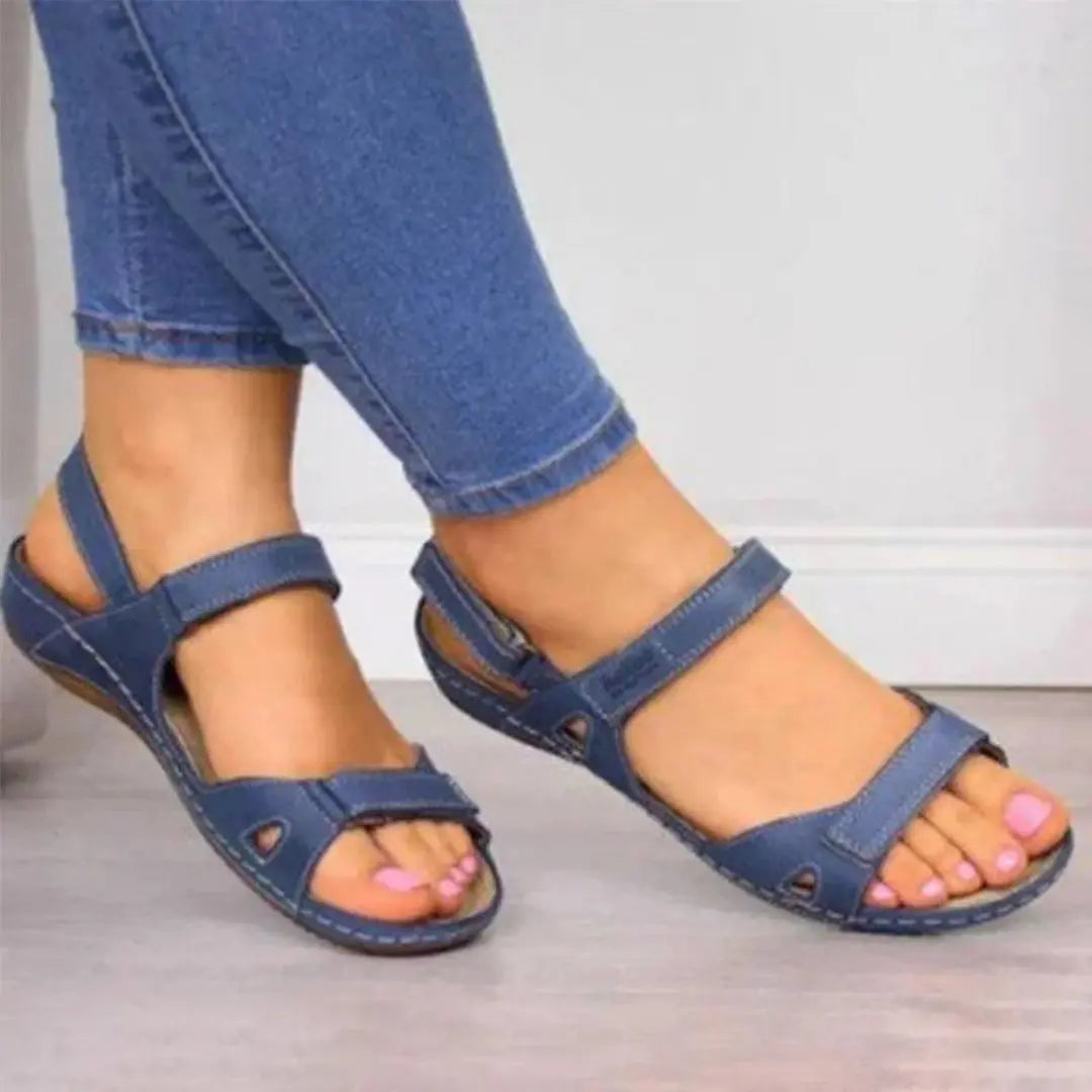 Lena Orthopedic Open Toe Wedge Sandals Artisio
