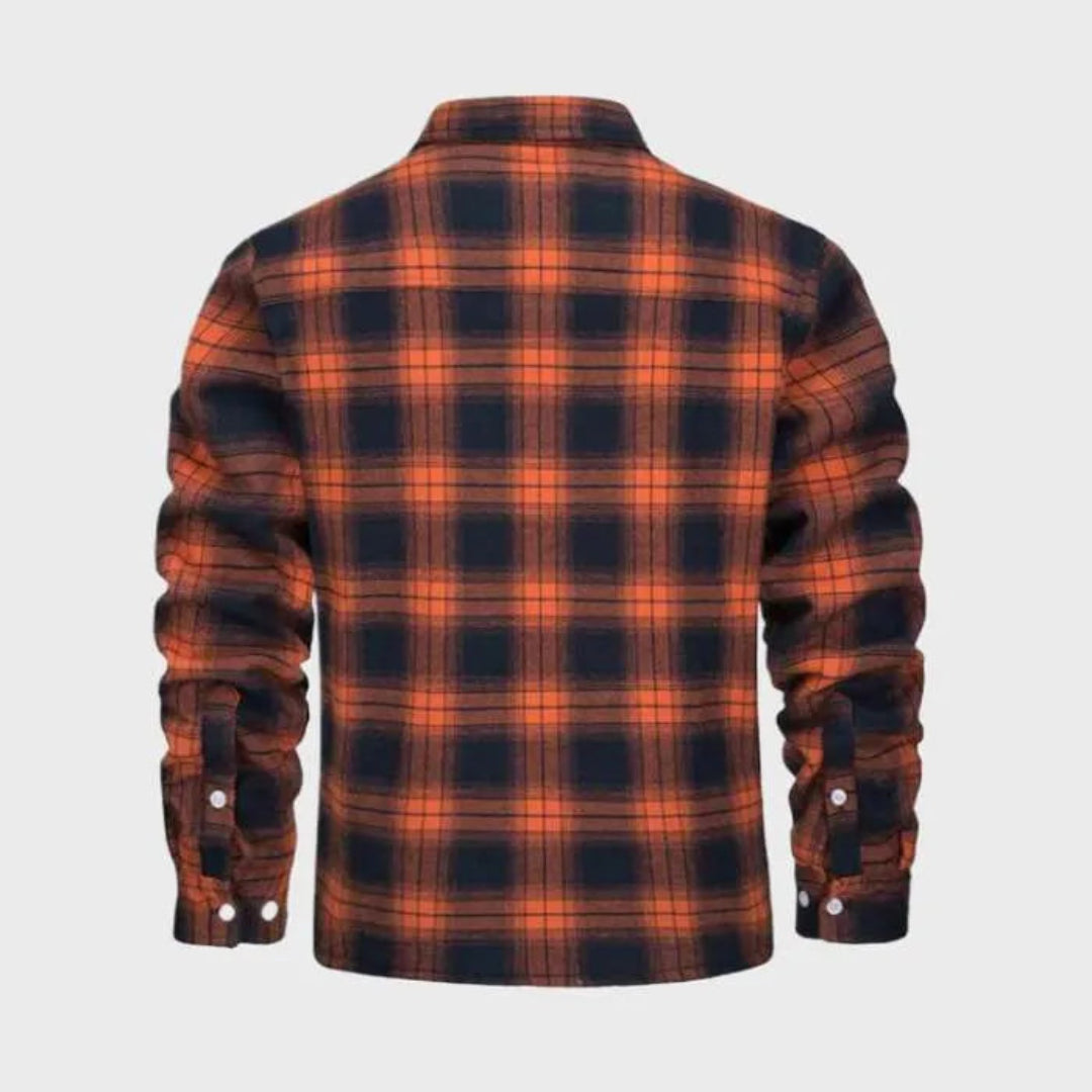Liam Sherpa-Lined Flannel Jacket Artisio