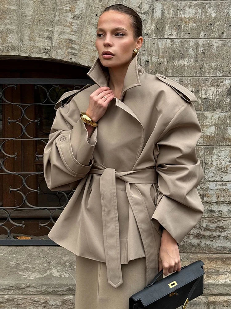 Lily Cropped Trench Coat Artisio