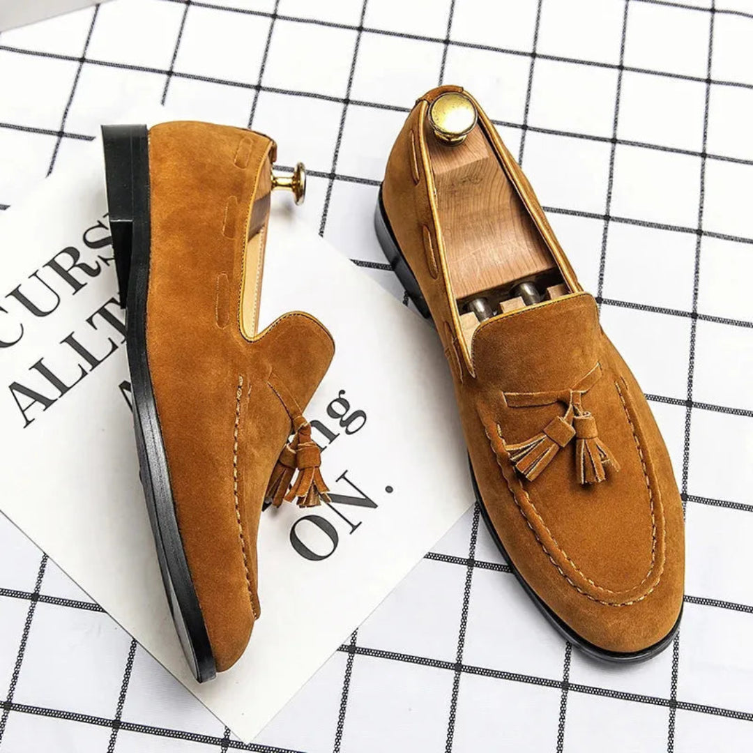 Lim Suede Tassel Slip-On Loafers Artisio