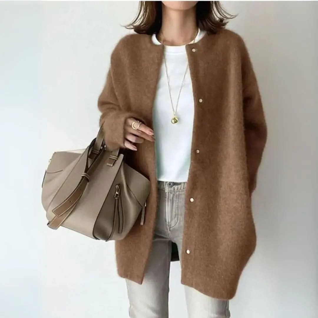 Liora Wool Blend Button Cardigan Artisio