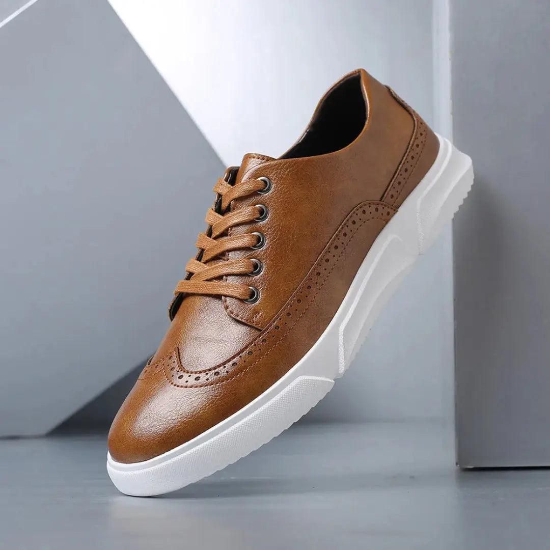 Logan Wingtip Faux Leather Sneakers Artisio
