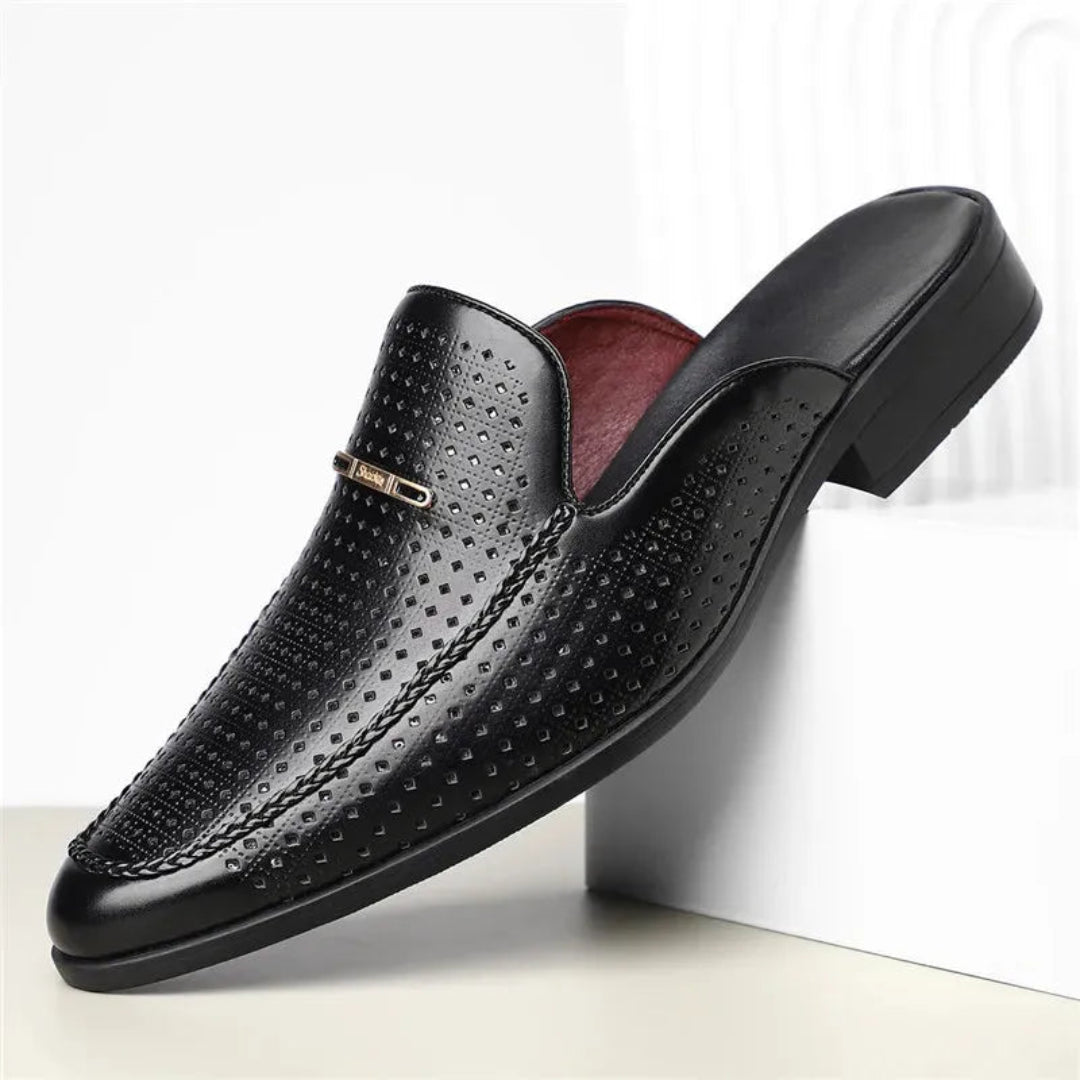 Luca Leather Slip-On Mule Artisio