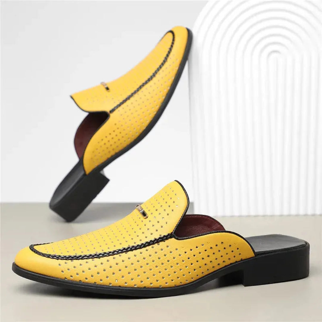 Luca Leather Slip-On Mule Artisio