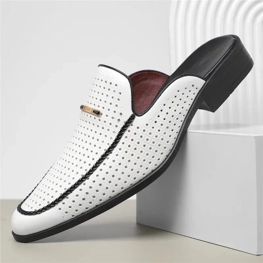 Luca Leather Slip-On Mule Artisio