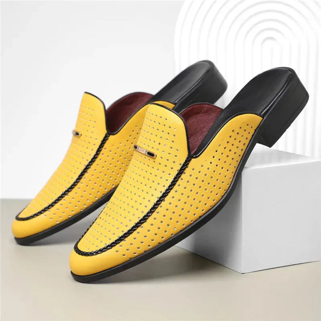 Luca Leather Slip-On Mule Artisio