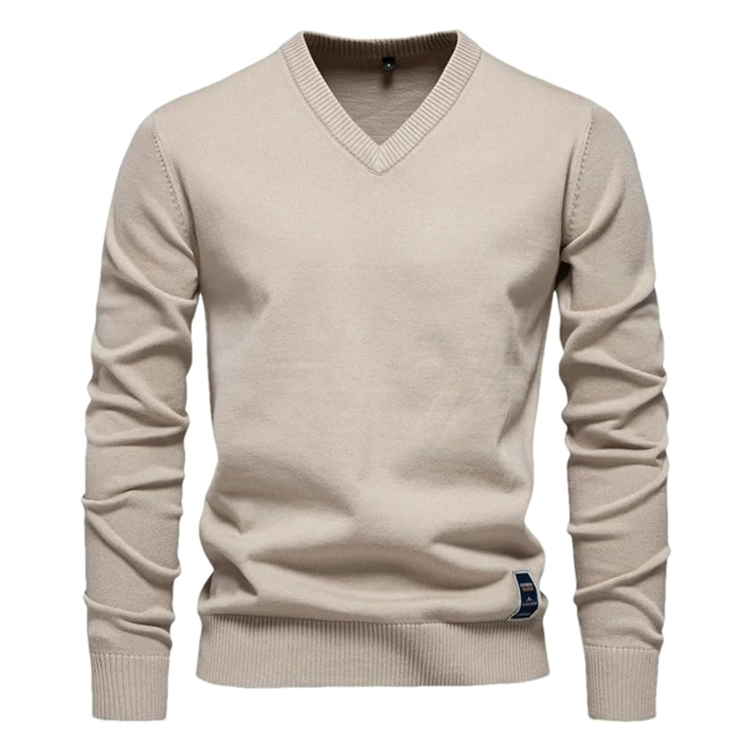 AT | Men’s Knitted V-Neck Sweater