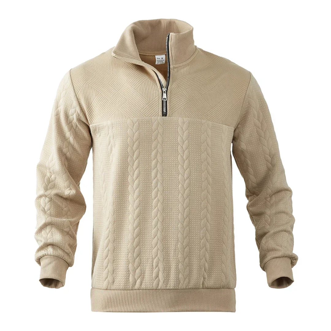 AT | Men’s Patterned Quarter Zip Pullover