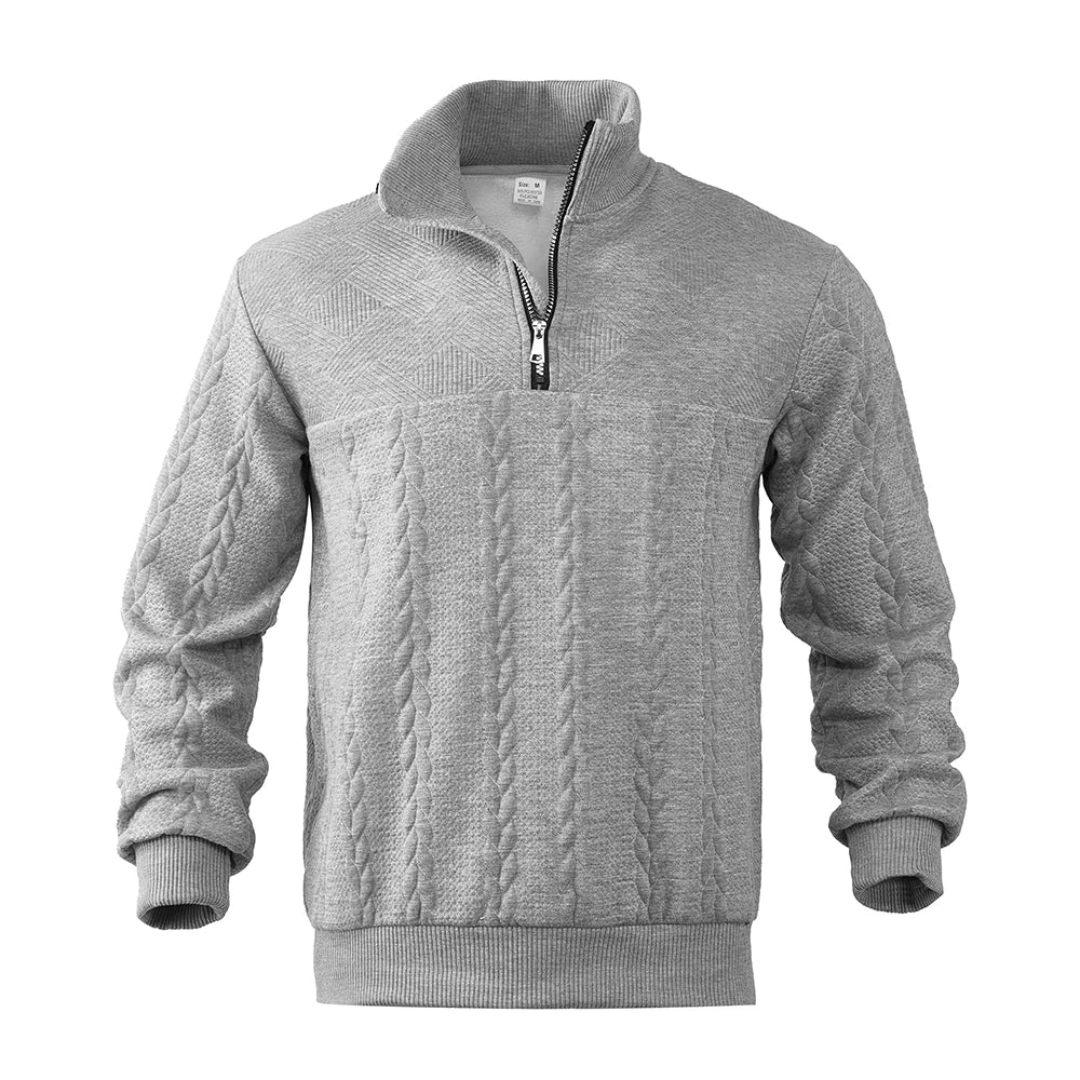 AT | Men’s Patterned Quarter Zip Pullover