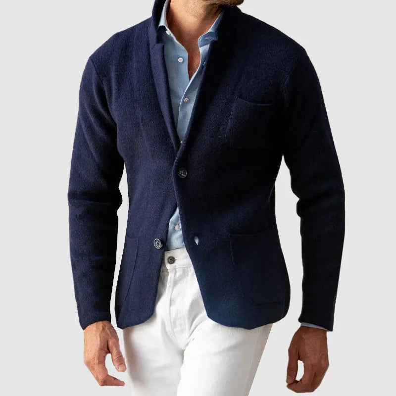 Men’s Casual Buttoned Knit Blazer Artisio