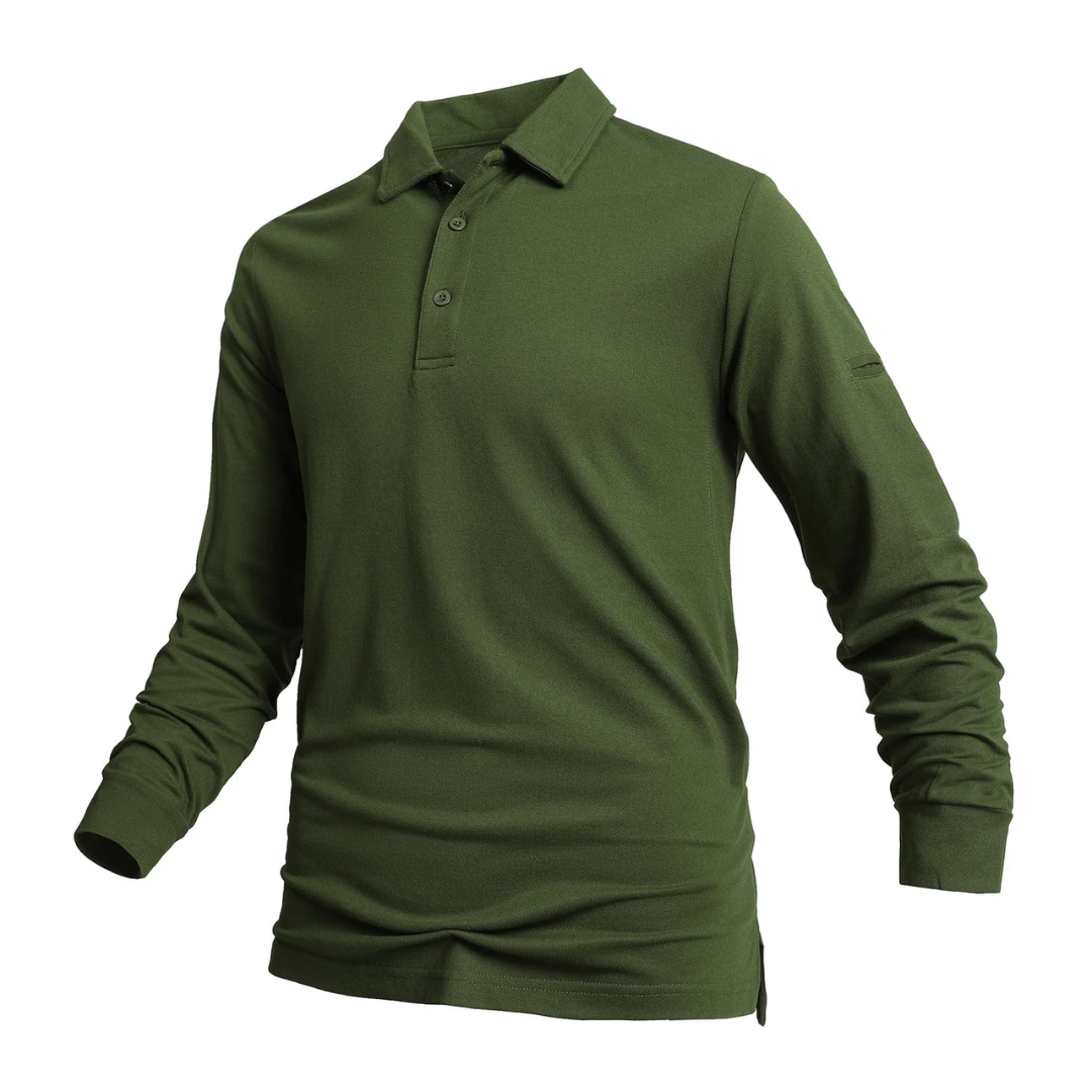 AT | Men’s Classic Fit Long Sleeve Polo Shirt