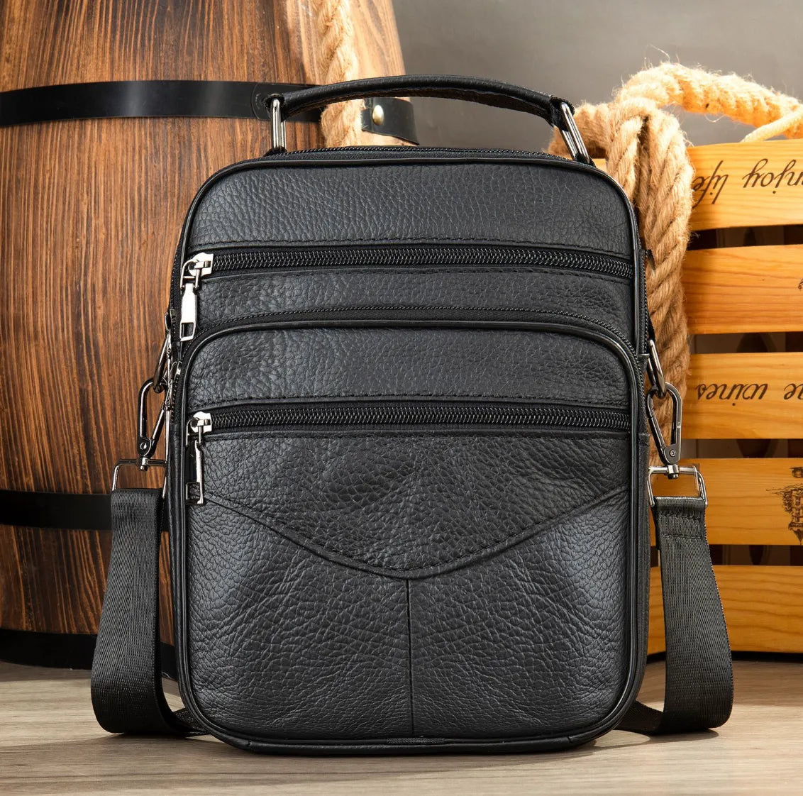 Men's Leather Multti-Compartment Bag Artisio