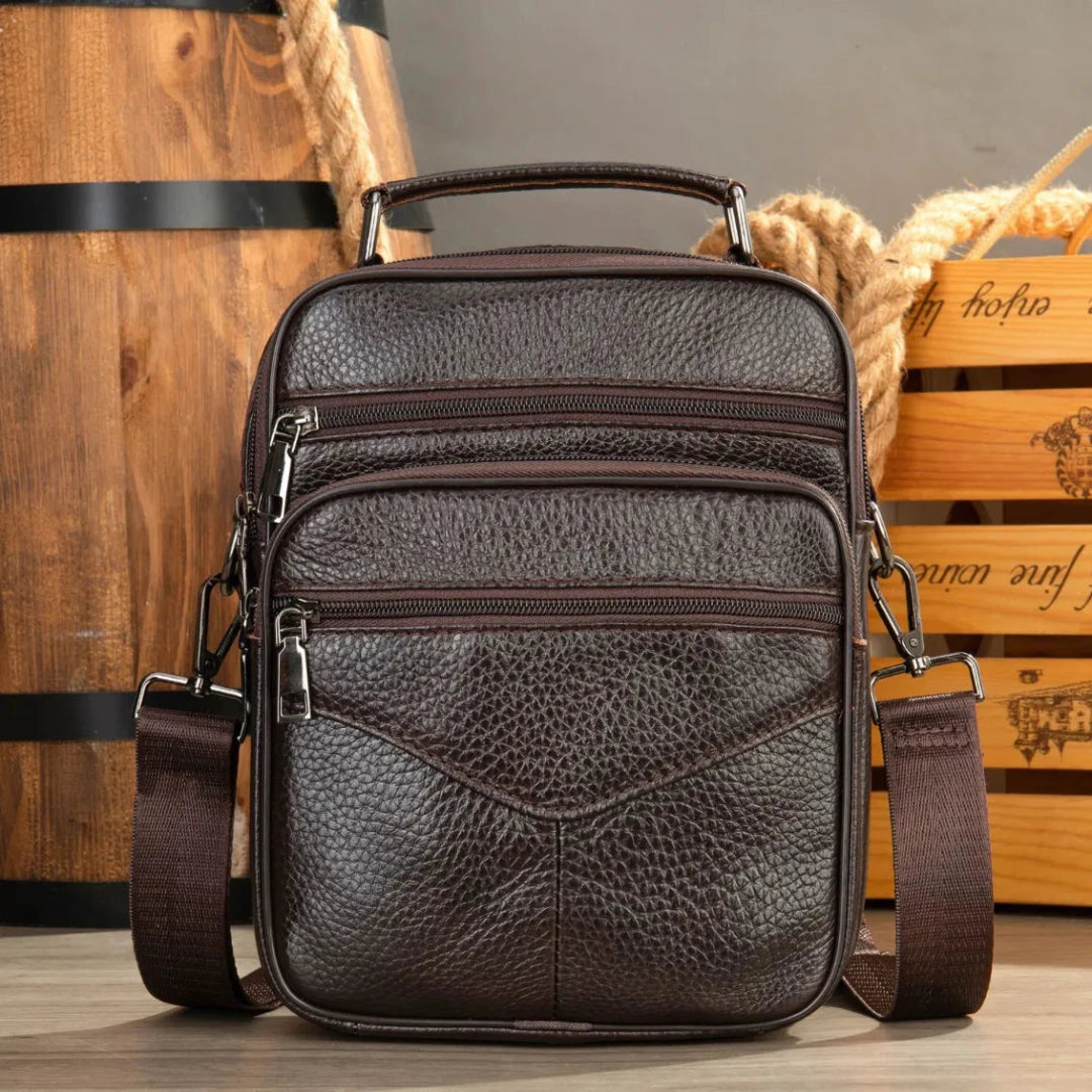 Men's Leather Multti-Compartment Bag