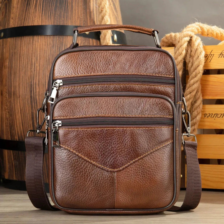 Men's Leather Multti-Compartment Bag