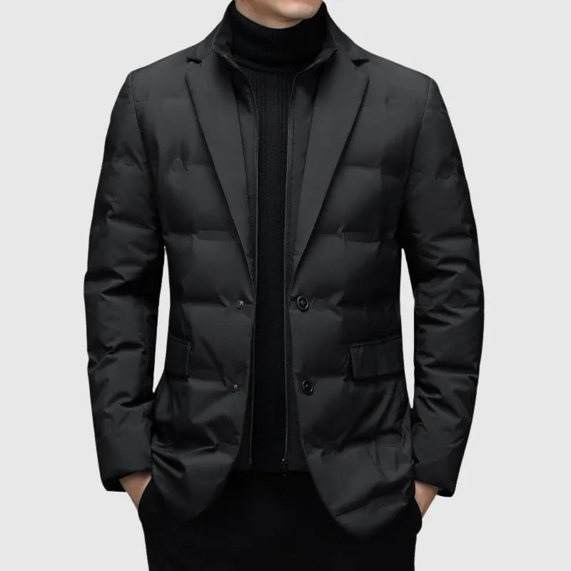 Men's Quilted Down Blazer Jacket Artisio