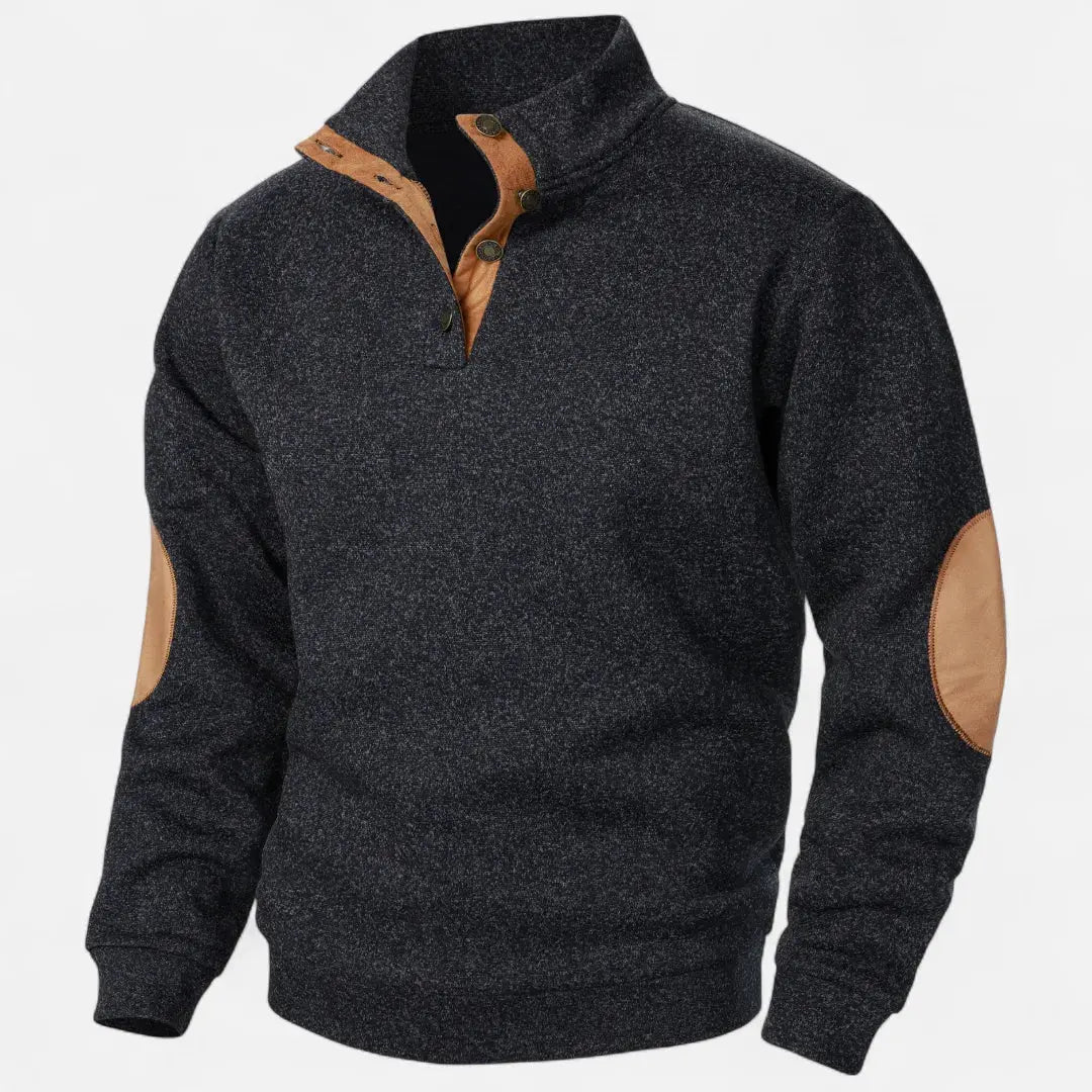 Men’s Stand-Collar Knit Sweater Artisio