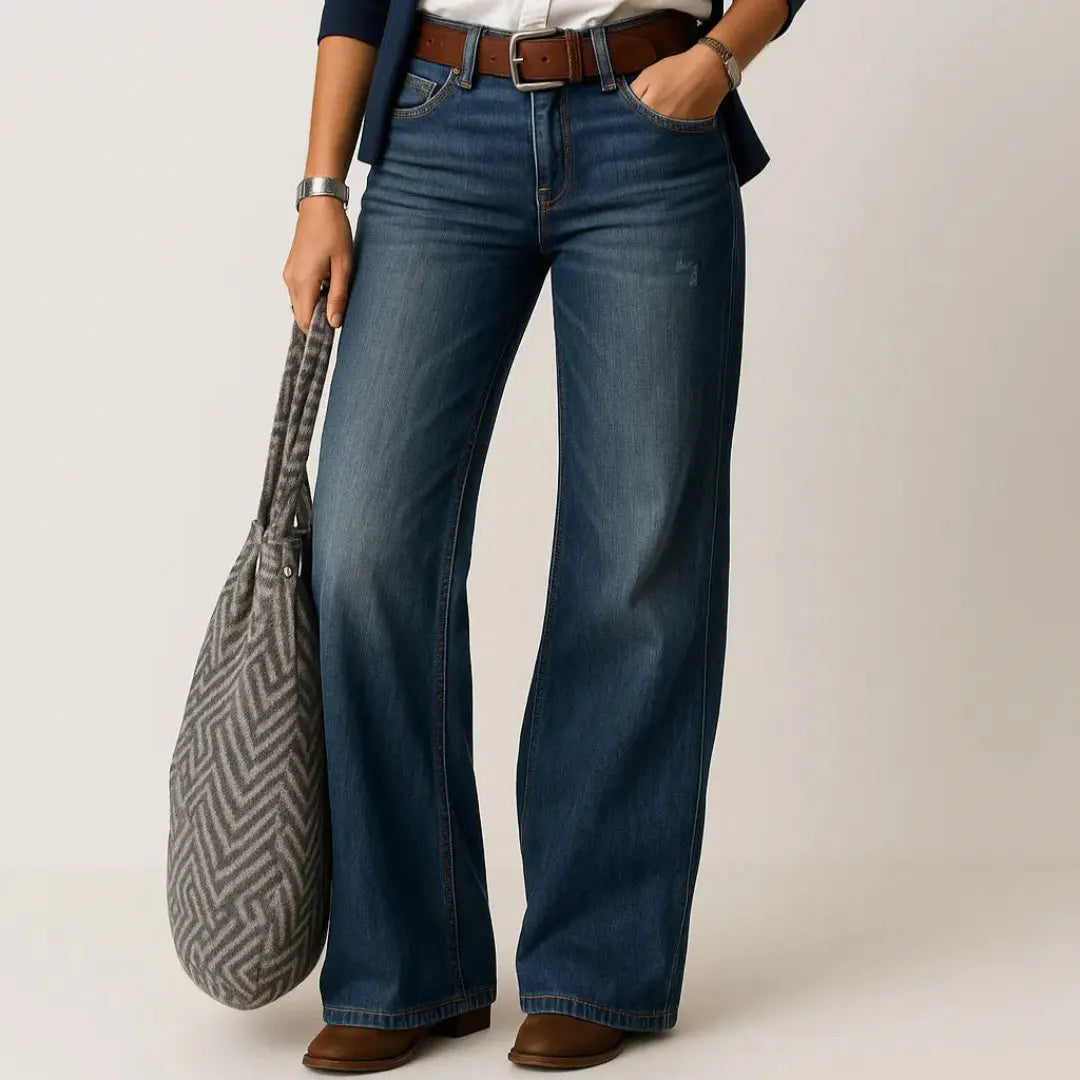 Mica High Waisted Wide Leg Jeans Artisio